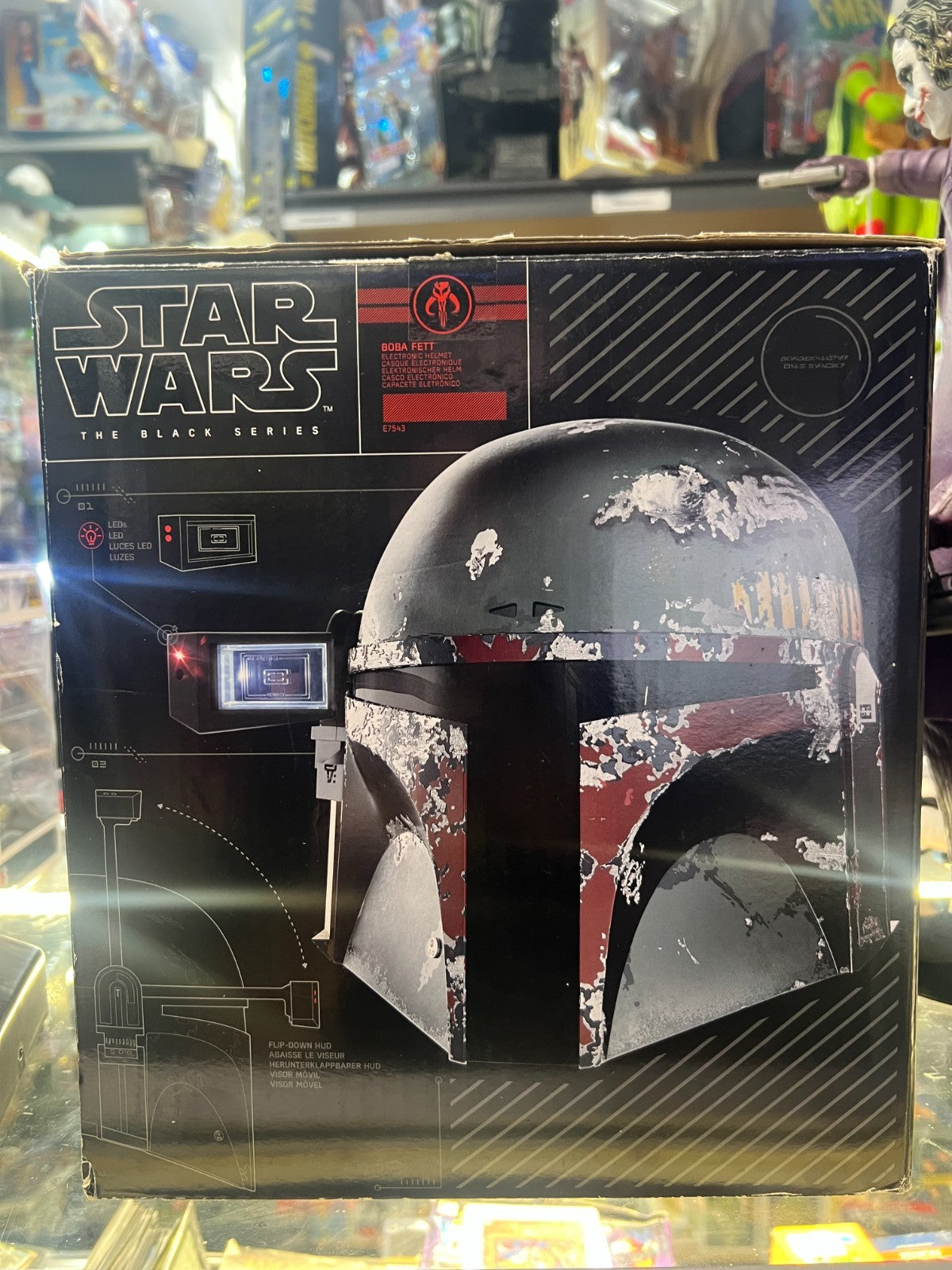 Star Wars The Black Series Boba Fett Premium Electronic Helmet 40th Anniversary