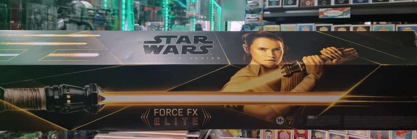 Star Wars Rey Skywalker Yellow Force FX Elite Lightsaber
