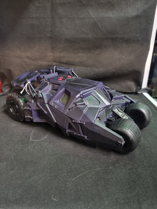 DC Comics Batman Begins Batmobile Tumbler (Mattel 2005 13") electronic sound