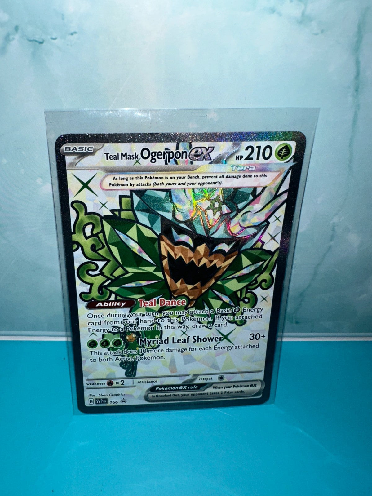 Pokemon TCG Teal Mask Ogerpon Ex Fullart Black Star Promo SVP 166 Surging Sparks