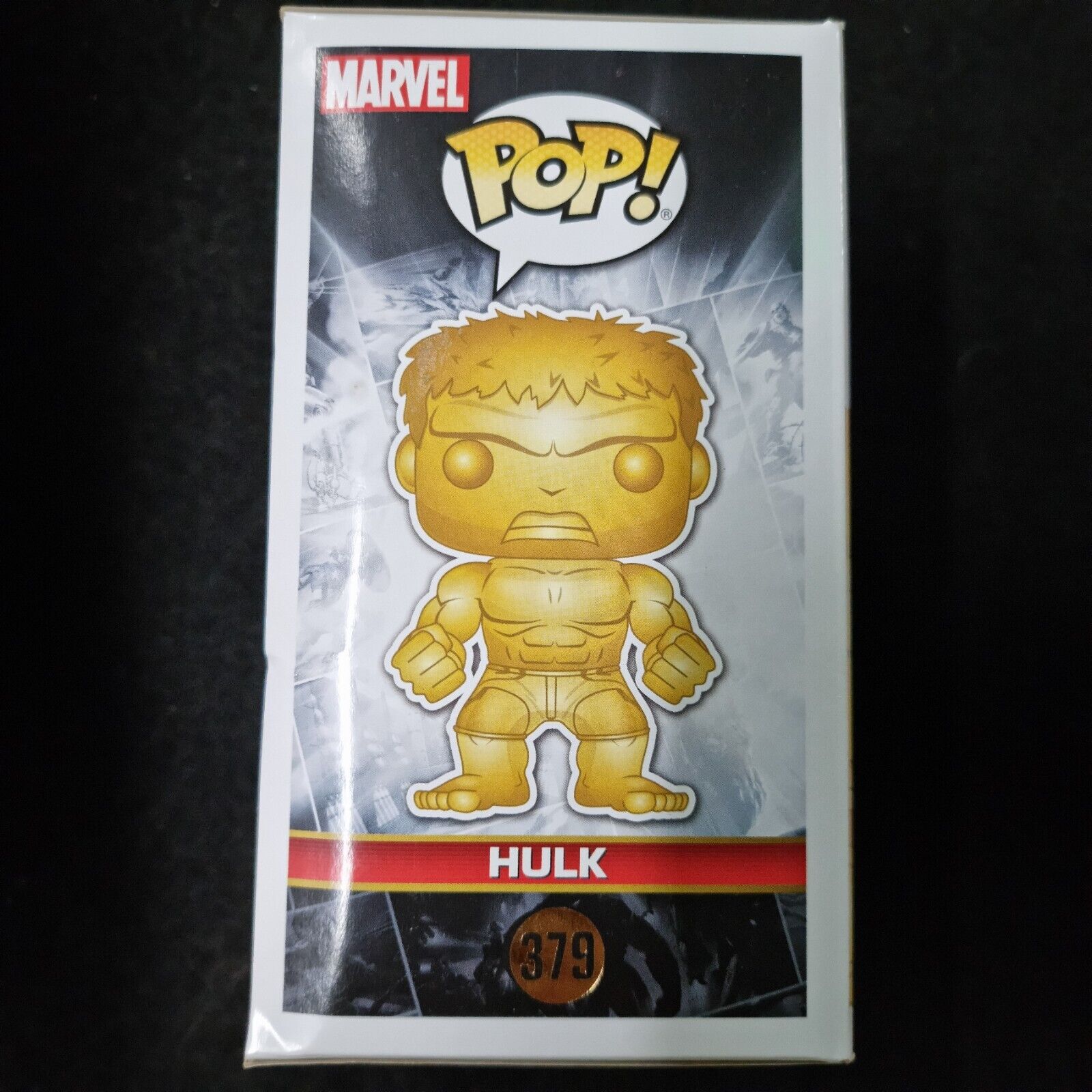 FUNKO POP MARVEL STUDIOS 10TH GOLD CHROME HULK #379 VINYL FIGURE