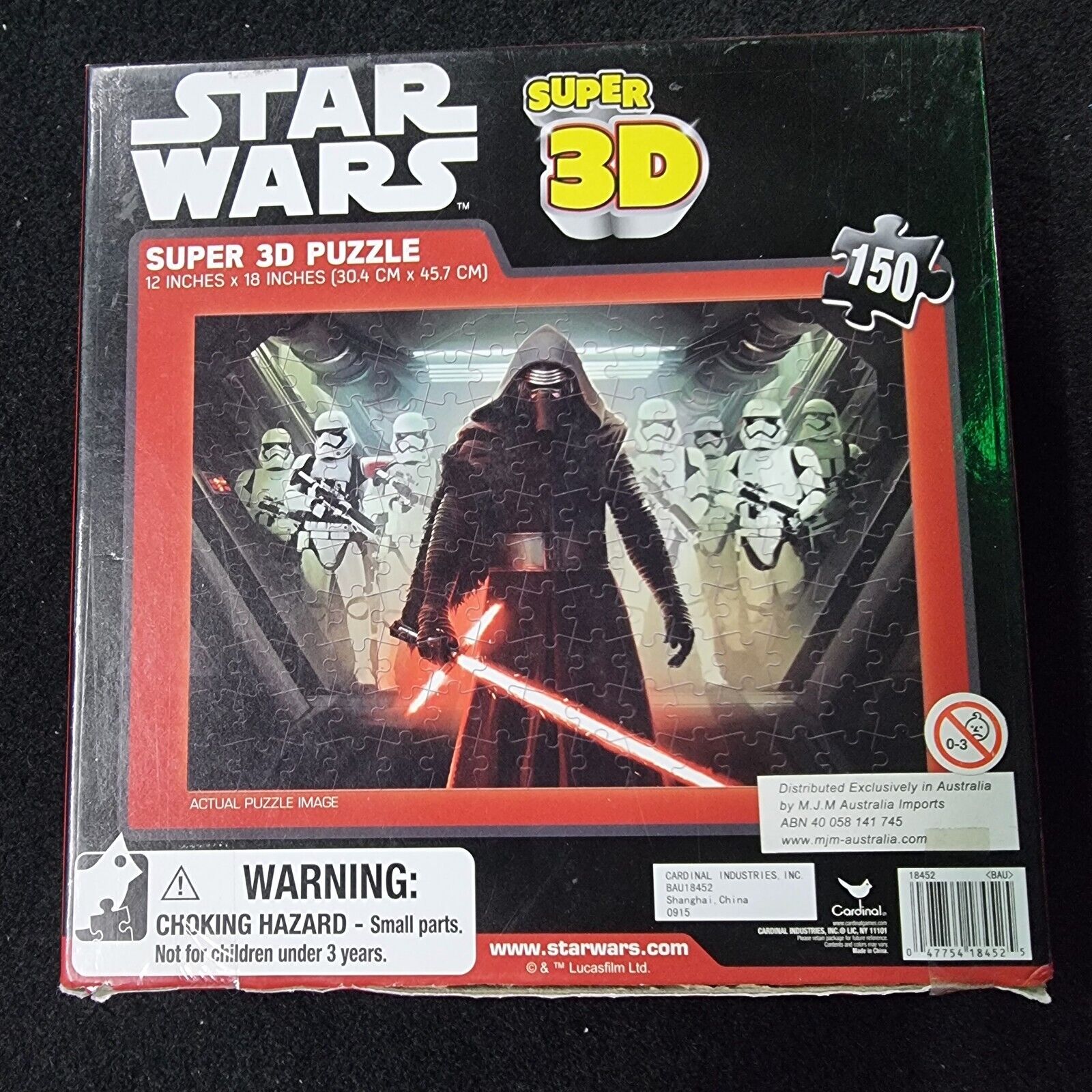 Star Wars Super 3D Puzzle 150PC BAU18452 New Sealed 18" x 12"