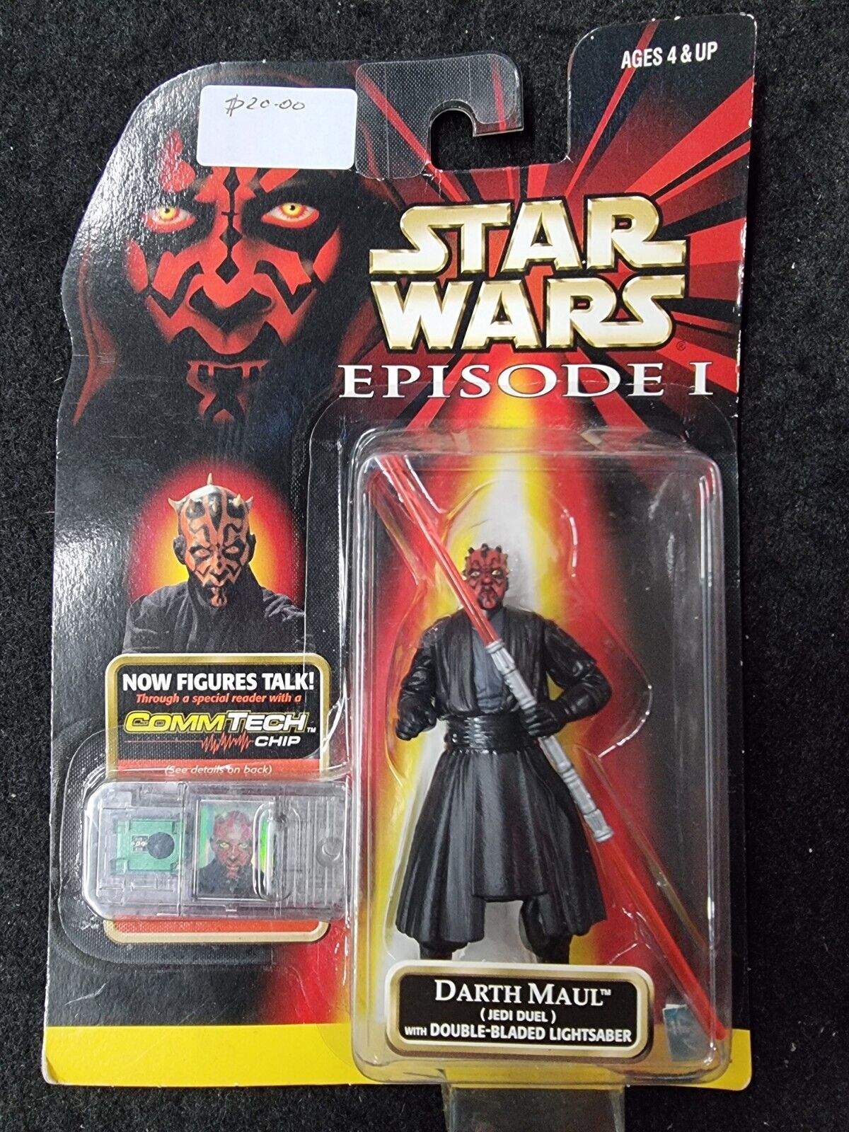 Star Wars Episode I Collection 1  w/ CommTech Chip-Darth Maul w/ Lightsaber