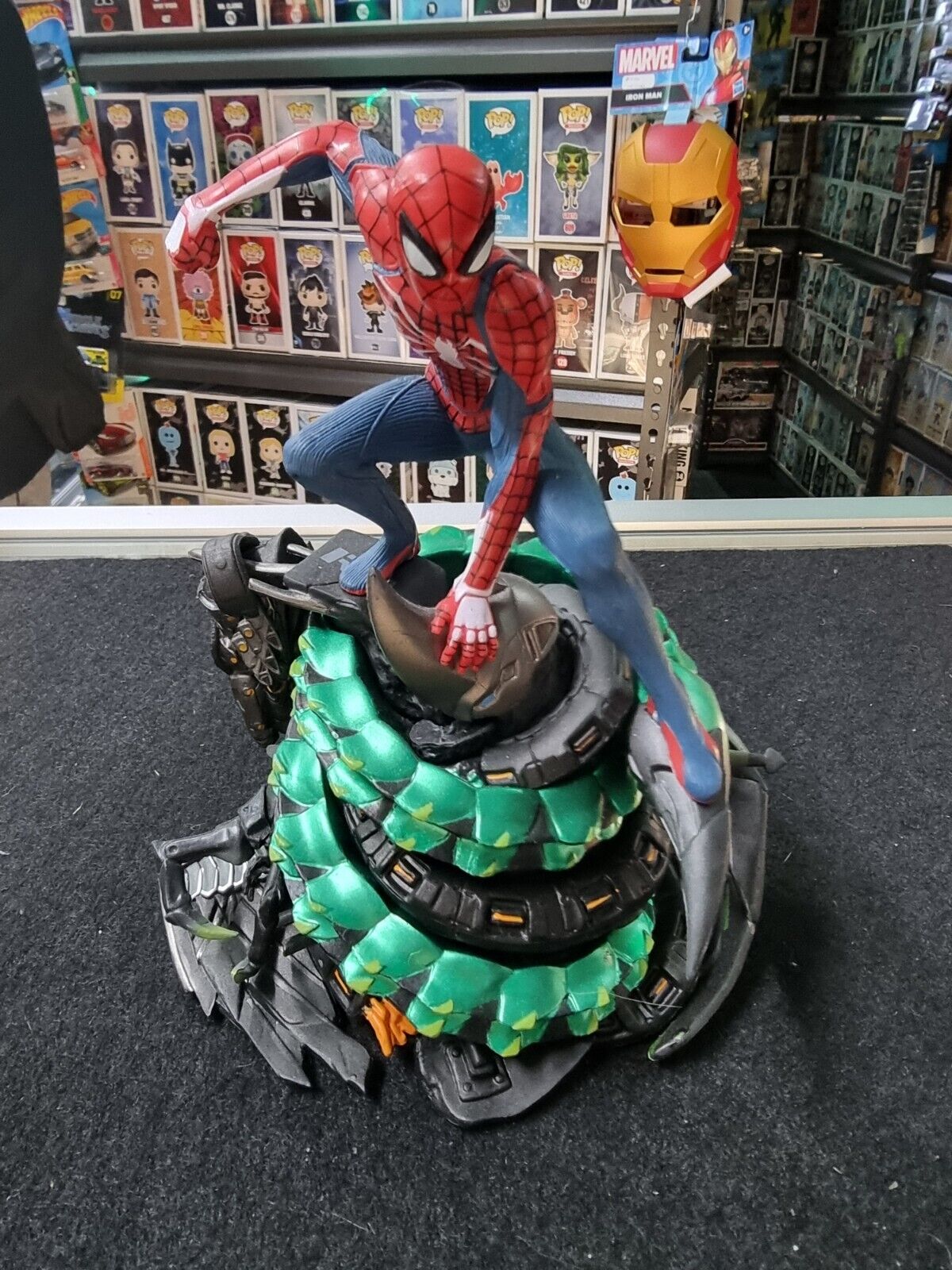 Spider-Man PS4 Game Avenger Statue 18cm PVC Model Figure 