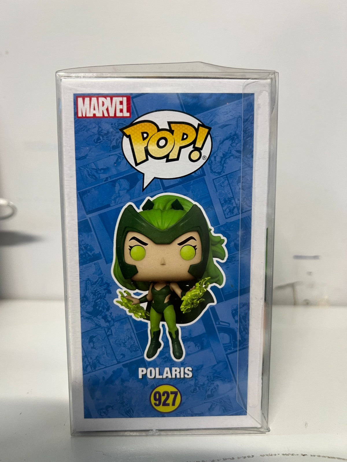 Polaris Pop 927 Glow- Xmen Funko Pop! -2021 Fall Convention - Vaulted +Protector