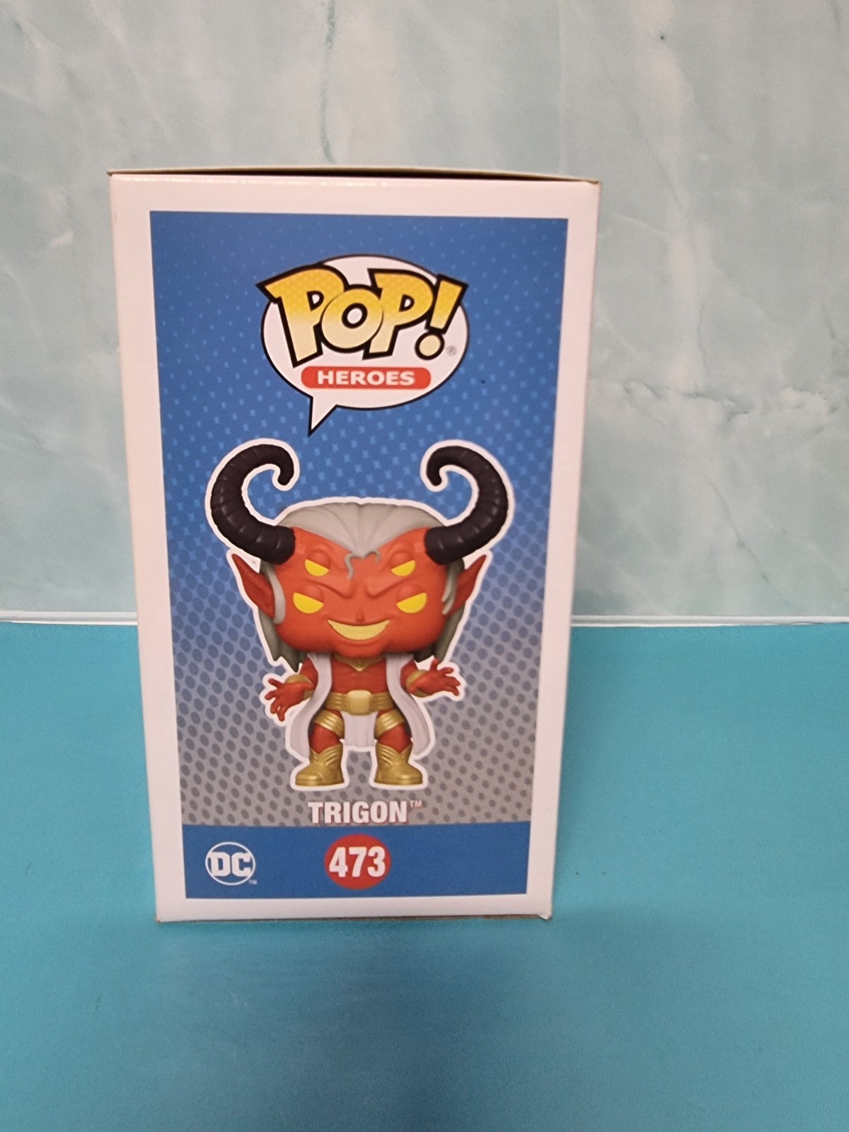 FUNKO POP  2023 SDCC JUSTICE LEAGUE DC TRIGON EXCLUSIVE #473