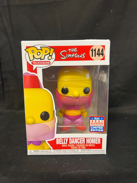 Funko Pop Vinyl The Simpsons #1144 Belly dancer homer SDCC 2021 Funkcon New