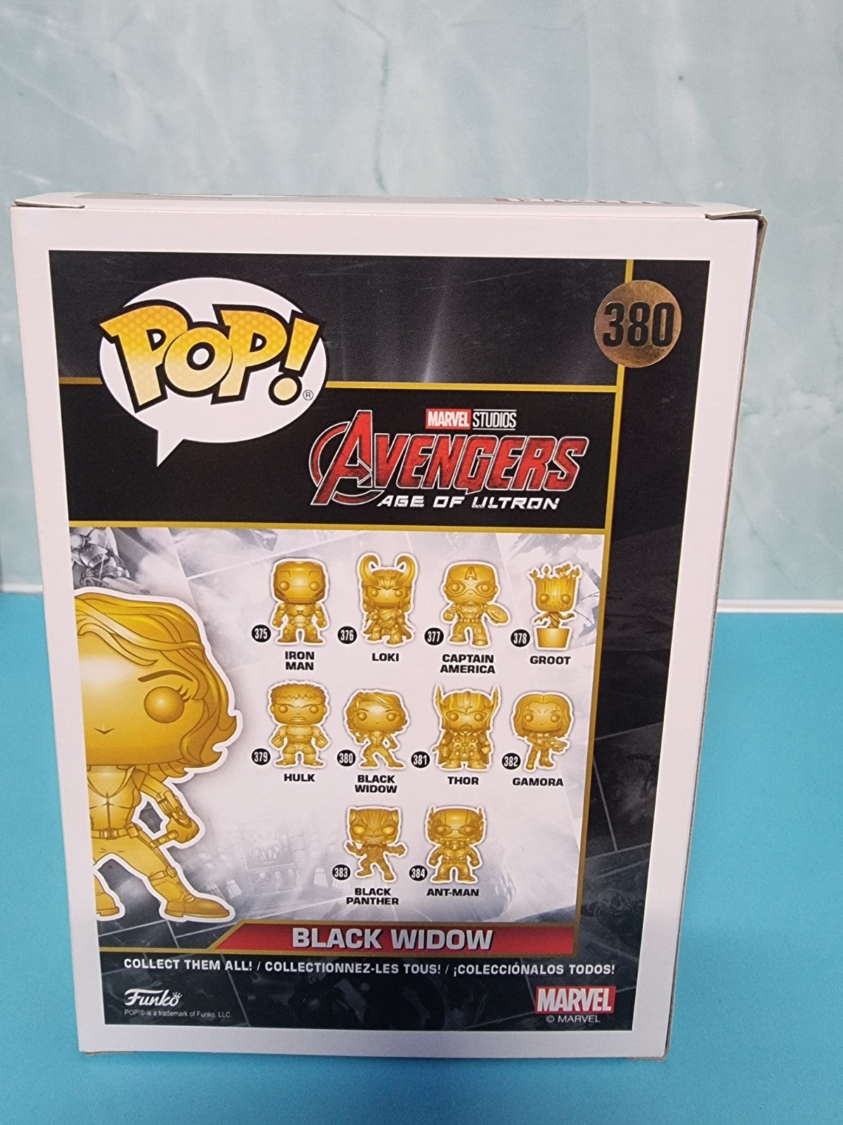 Funko POP! Marvel #380 Black Widow (Marvel 10th Anniversary)  (Metallic Gold)