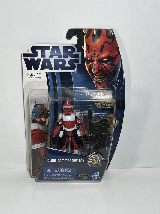 Clone Commander Fox CW18 Star Wars The Clone Wars 3.75 Action Figure