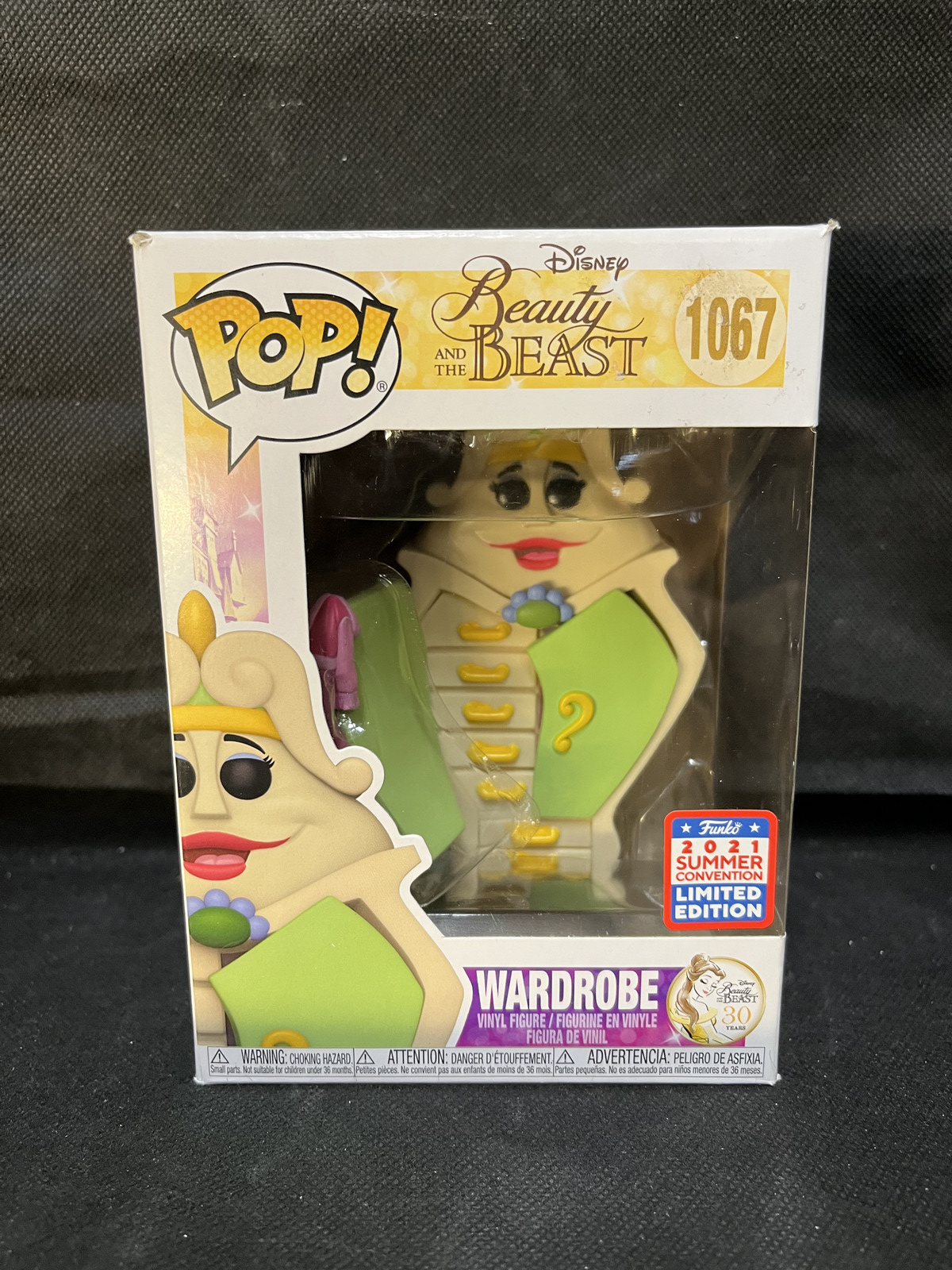 Funko Pop! Disney Beauty and the Beast The Wardrobe #1067  SDCC Exclusive 2021