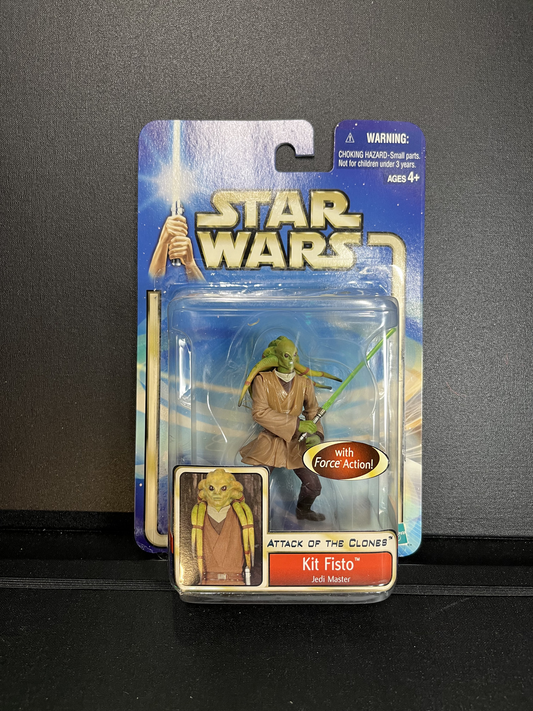 Kit Fisto Jedi Master Star Wars AOTC Carded 3.75 Action Figure