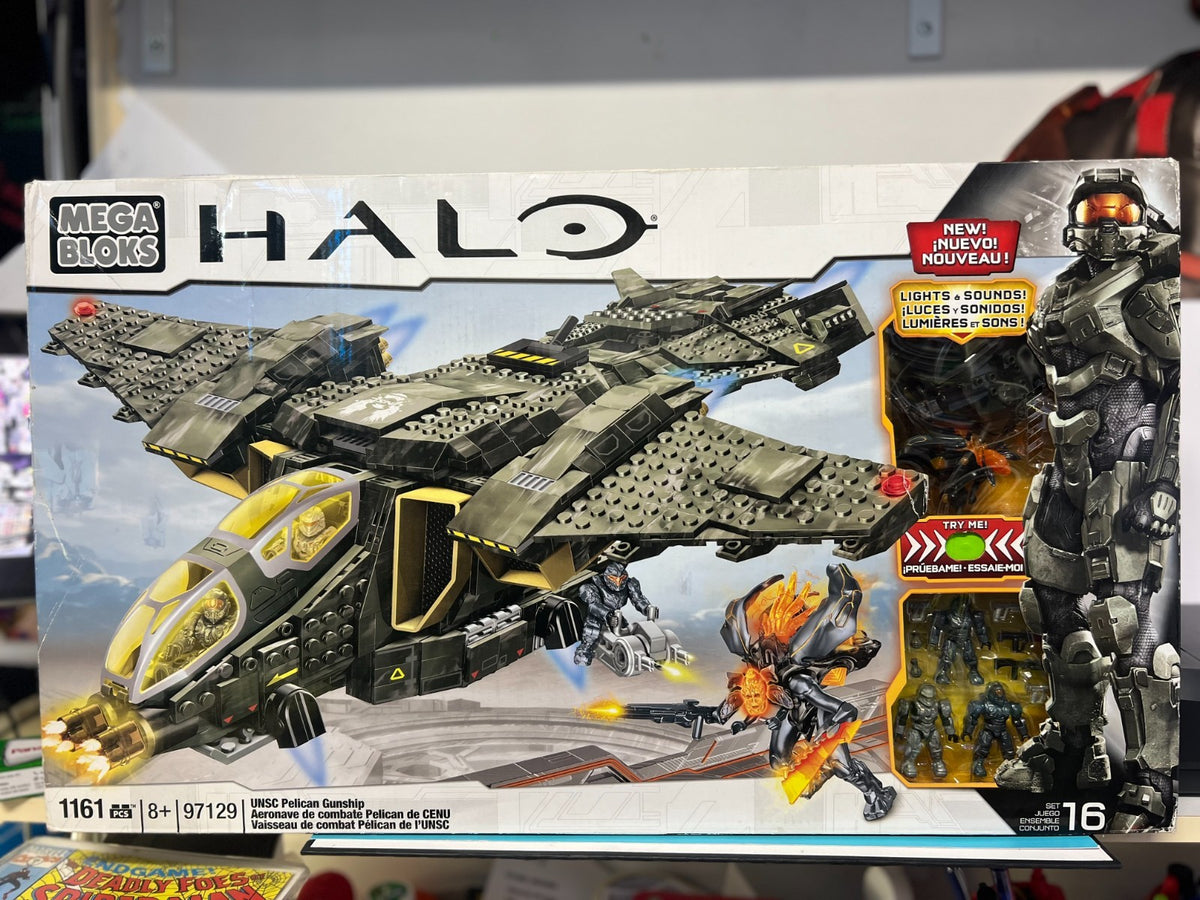 Halo Mega Bloks UNSC Pelican Gunship Set 97129 Box Has Damage