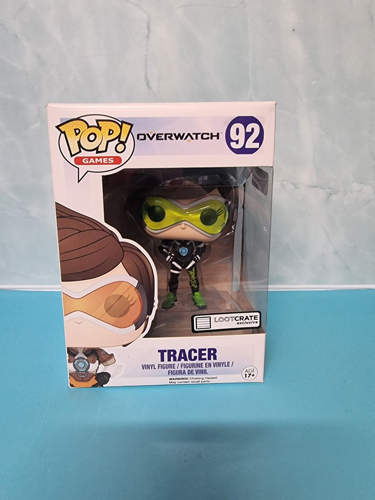 Funko Pop Vinyl TRACER #92 OVERWATCH [LOOT CRATE SPORTY EXCLUSIVE]