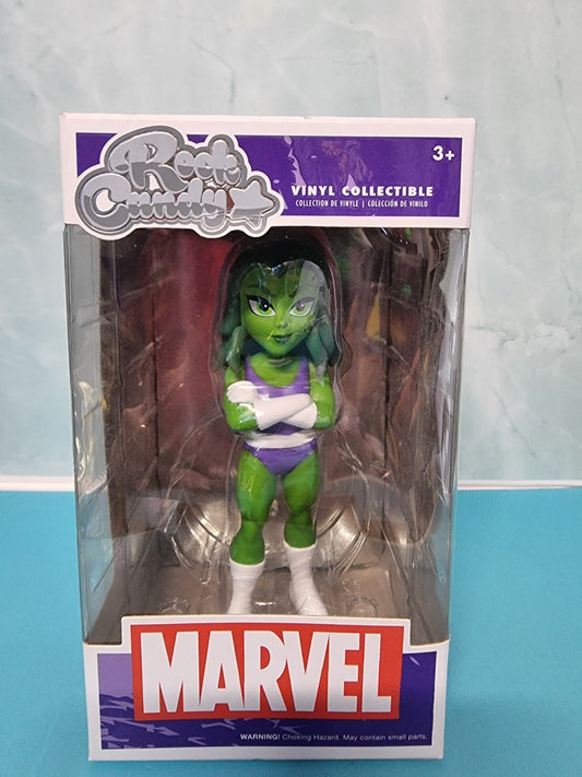 Funko Rock Candy Marvel's She Hulk Collectible Vinyl Figure (Damaged Box)