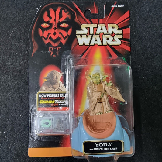 Star Wars Episode 1 The Phantom Menace Yoda 3.75" Action Figure 1998 Hasbro
