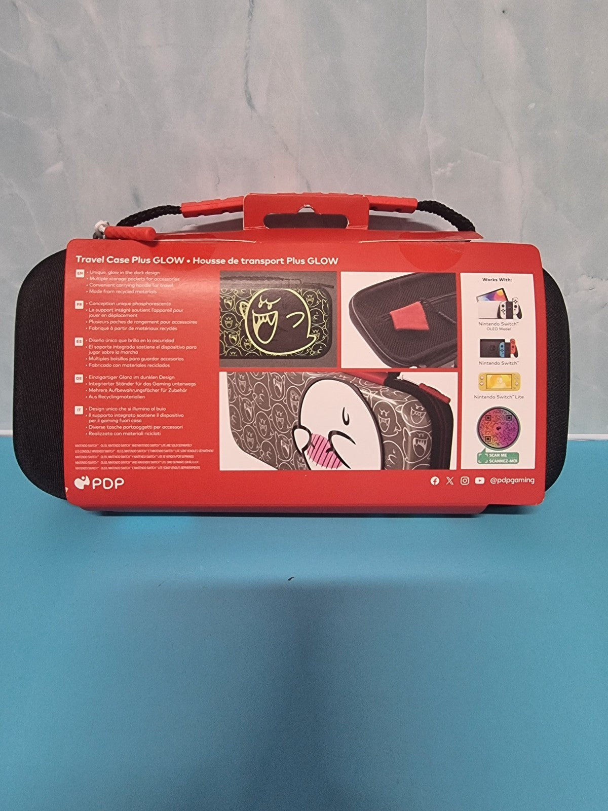 Brand New Nintendo Switch PDP Super Mario Boo Travel Case Plus Glow