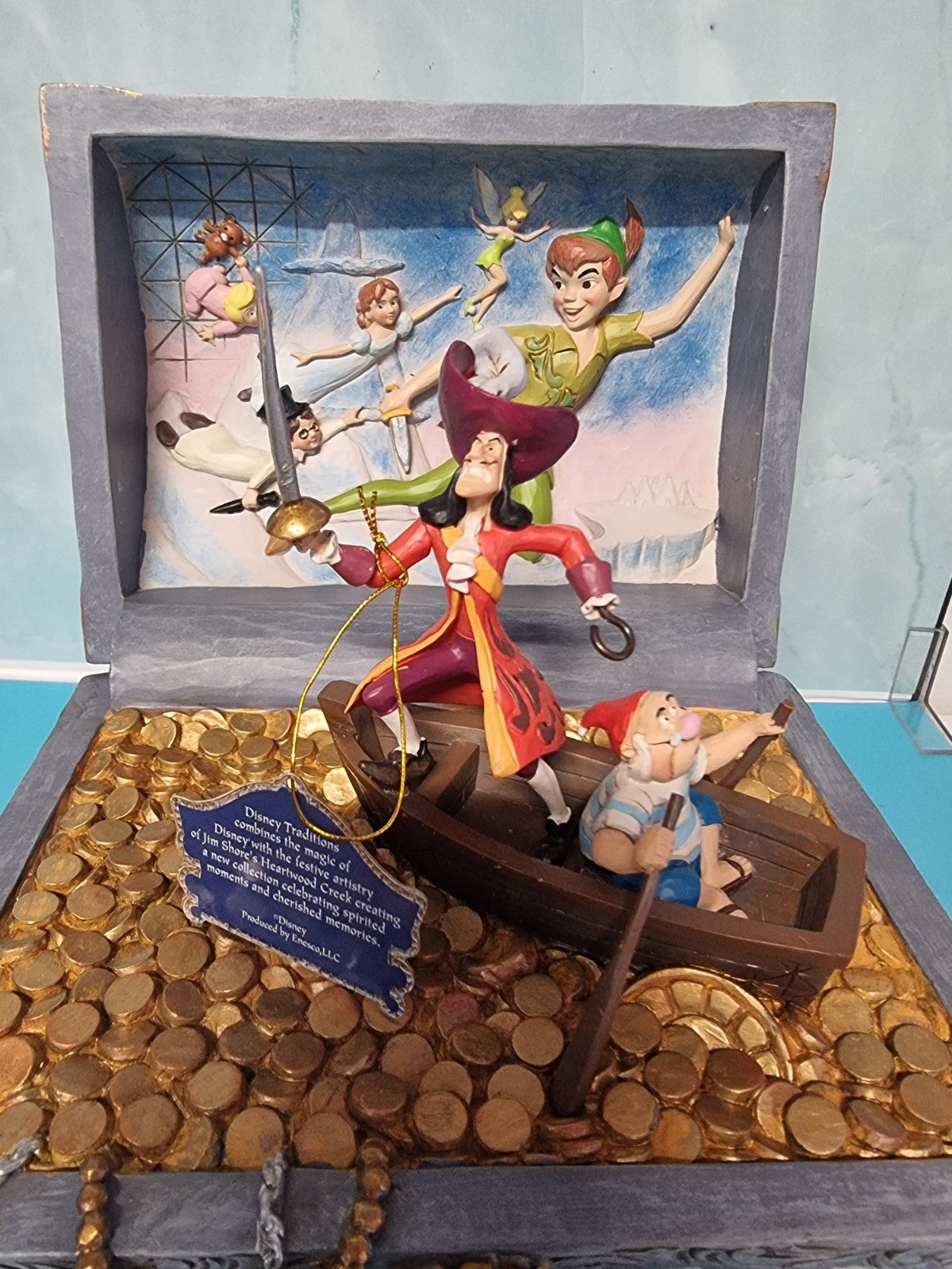 Disney Traditions by Jim Shore - Captain Hook Treasure Chest - Peter Pan Figurin