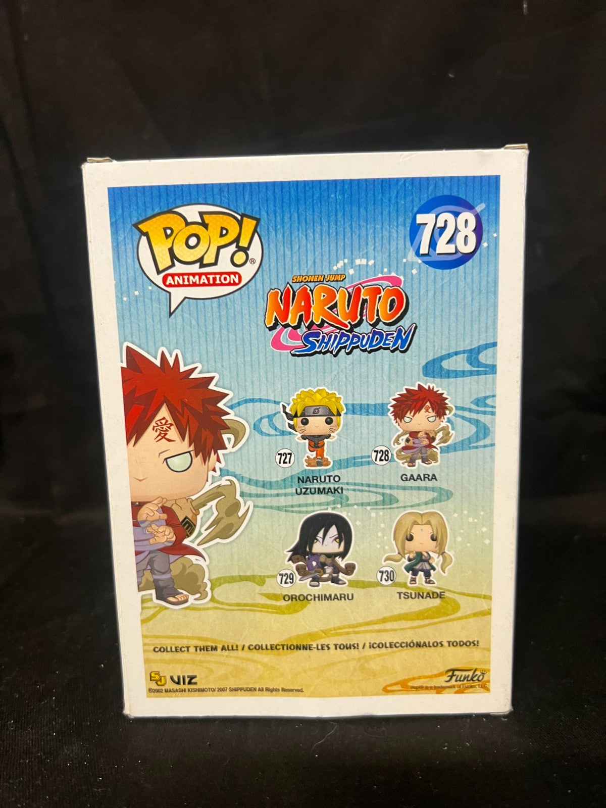 FUNK POP  ANIMATION Gaara 728 NARUTO SHIPPUDEN Funko Pop Vinyl New