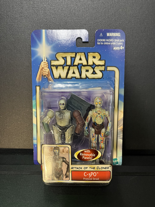 C-3PO Protocol Droid Star Wars AOTC Carded 3.75 Action Figure