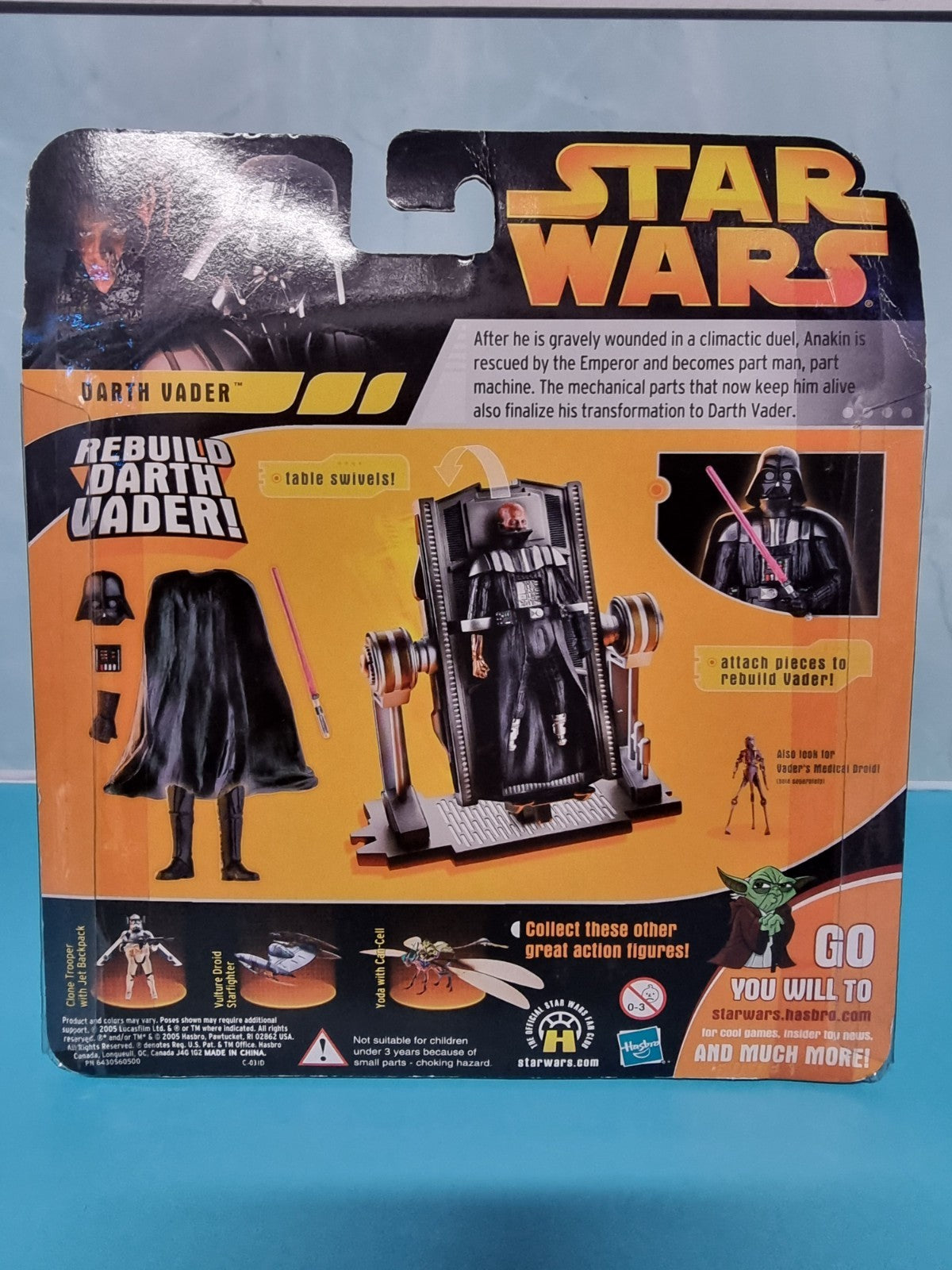 NEW Darth Vader Action Figure--Revenge of the Sith "Rebuild Darth Vader" edition
