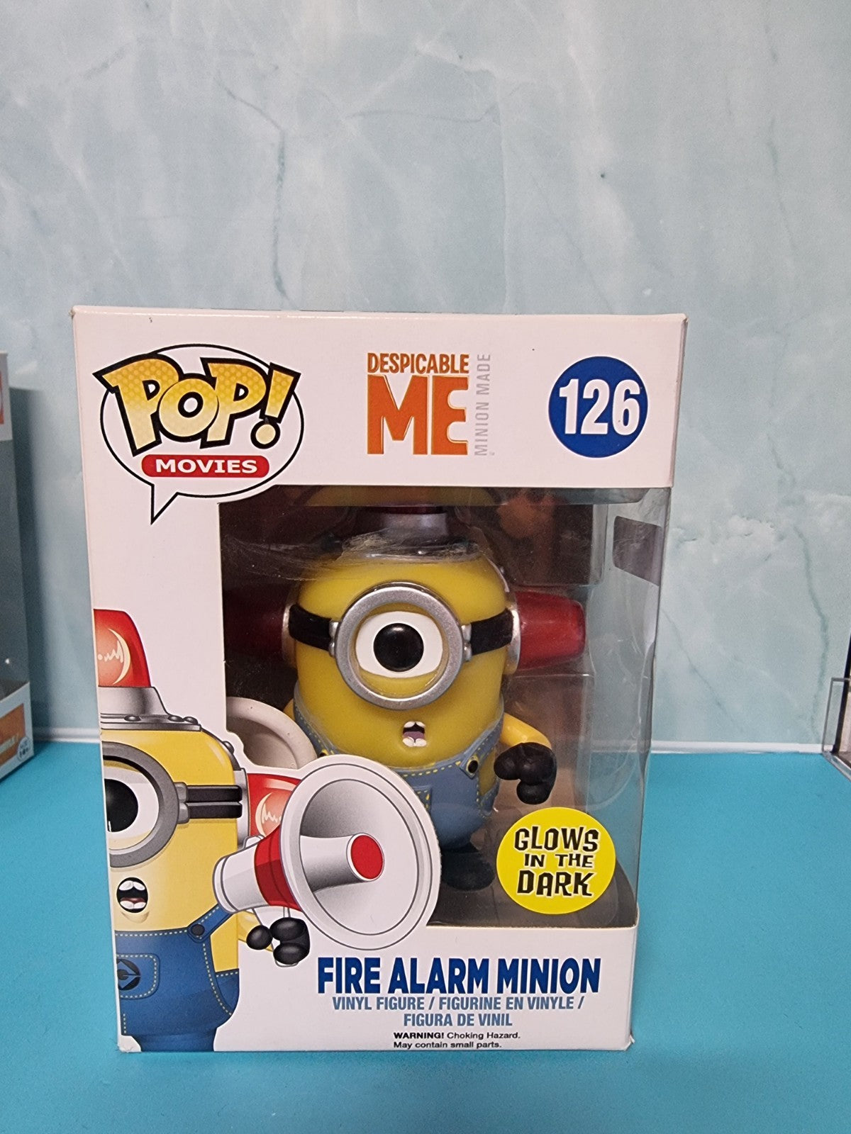 FUNKO POP MOVIES DESPICABLE ME #126 FIRE ALARM MINION VAULTED VINYL FIGURE