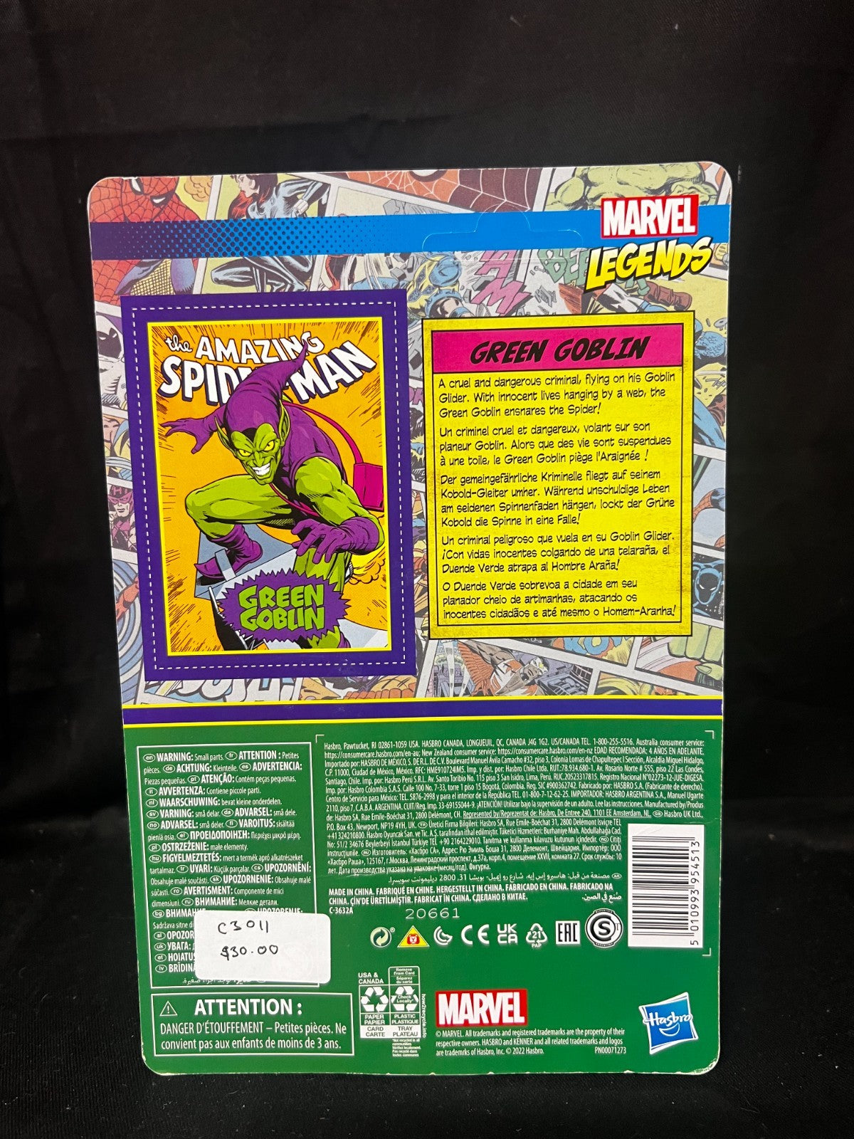 Marvel Legends Retro Green Goblin 3.75" Kenner Action Figure New Spider-Man