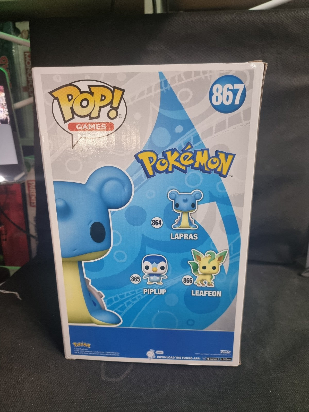 Funko Pop! Games Vinyl Figure #867 - Pokemon Lapras 10" Jumbo