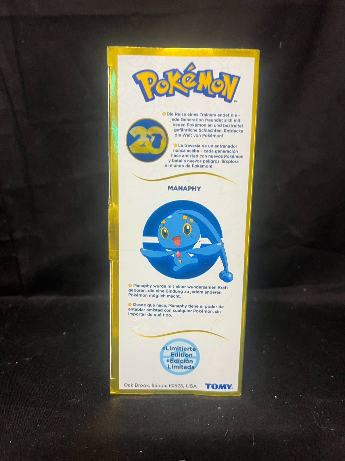 Pokemon 20th Anniversary figure MANAPHY #490 BRAND NEW SEALED Limited Edition