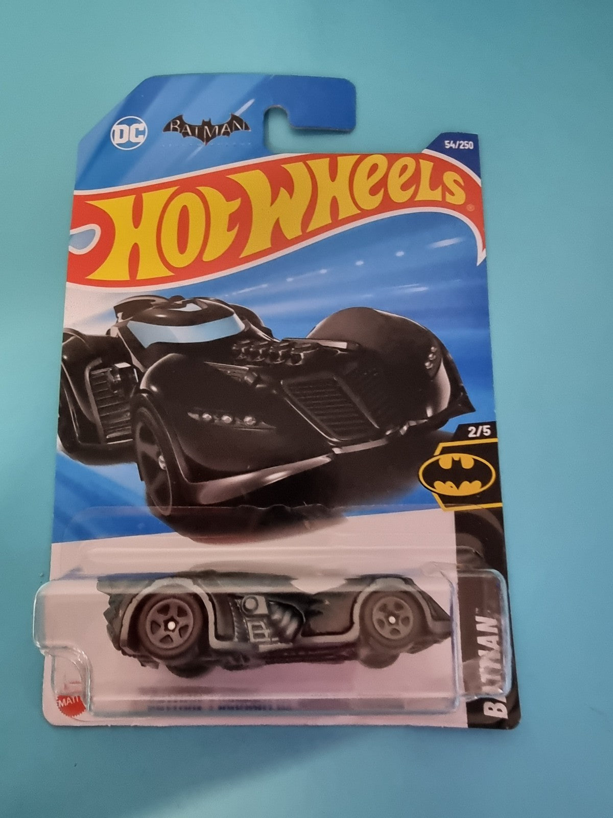 Batman Arkham Knight Batmobile 112/250 - Hotwheels Long Card