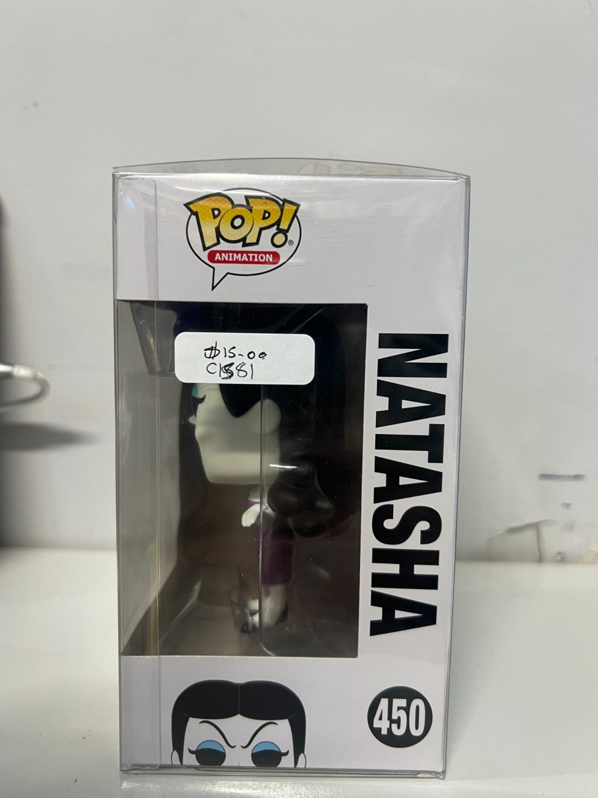 FUNKO POP 🐸Rocky & Bullwinkle #450 NATASHA VINYL 🐸With Protector (A3)