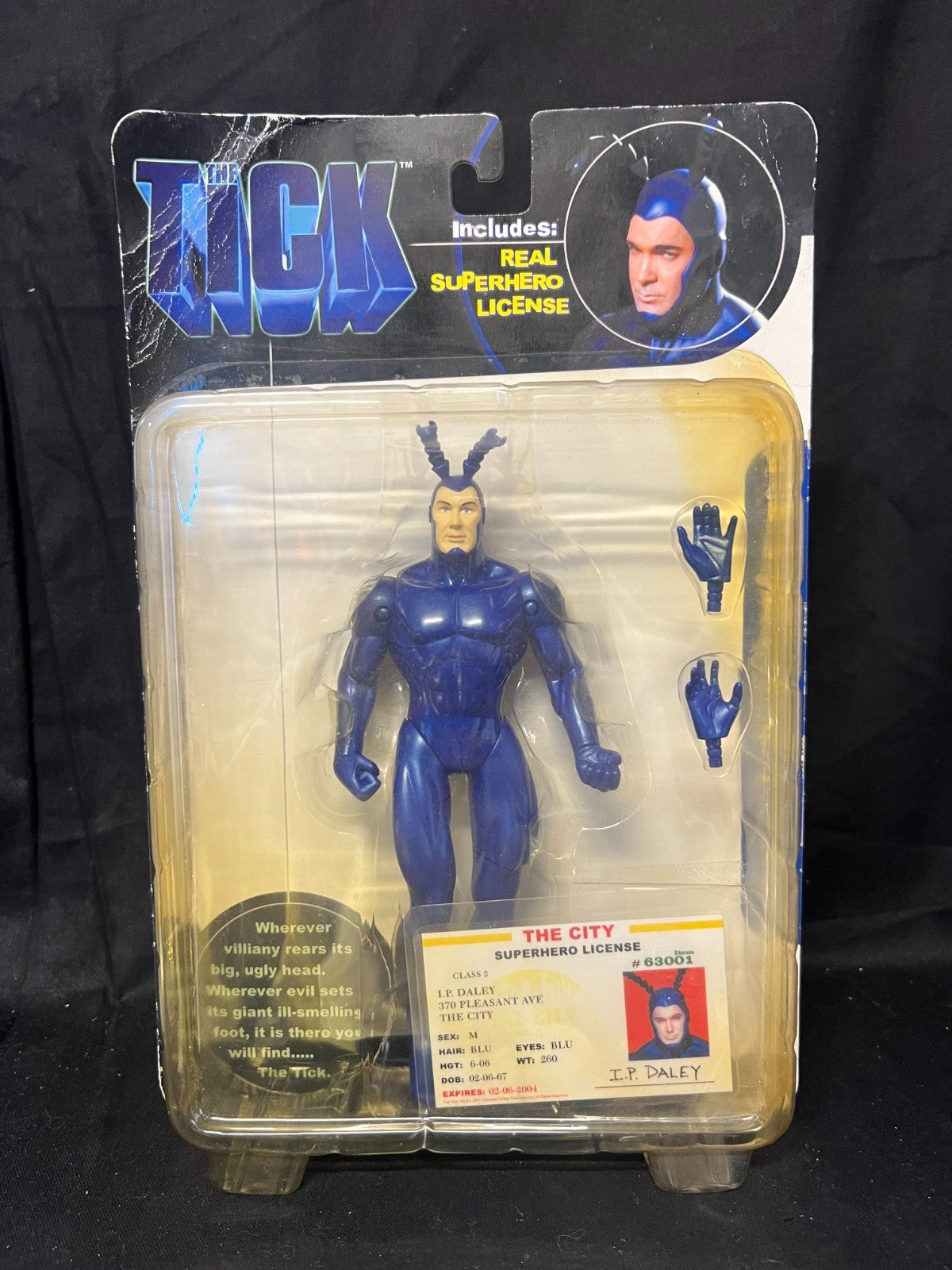 2001 THE TICK  I.P. DALEY 7” Action FigureTV Show