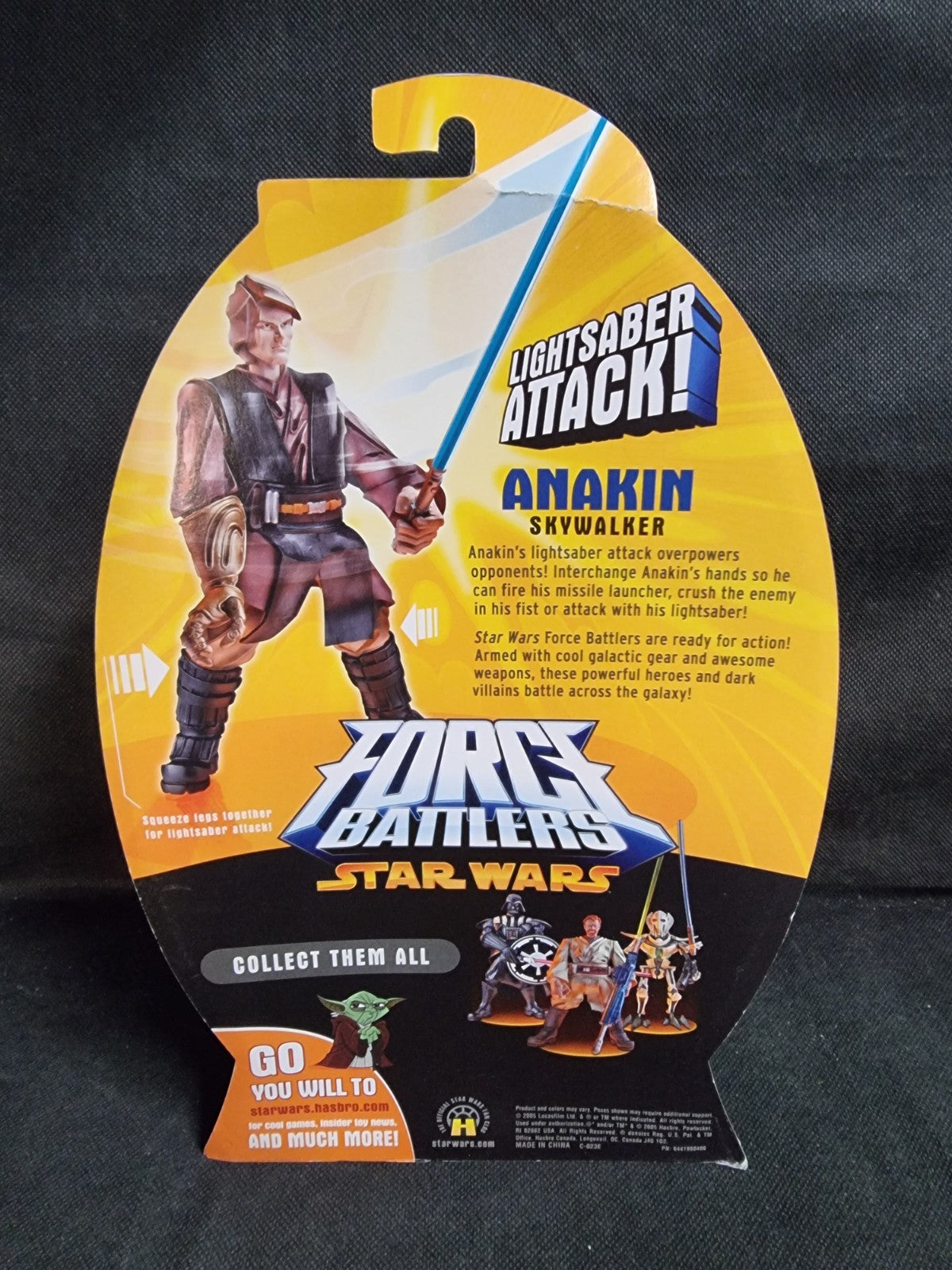 Star Wars Force Battlers Anakin Skywalker  7" Action Figure New Hasbro 2005