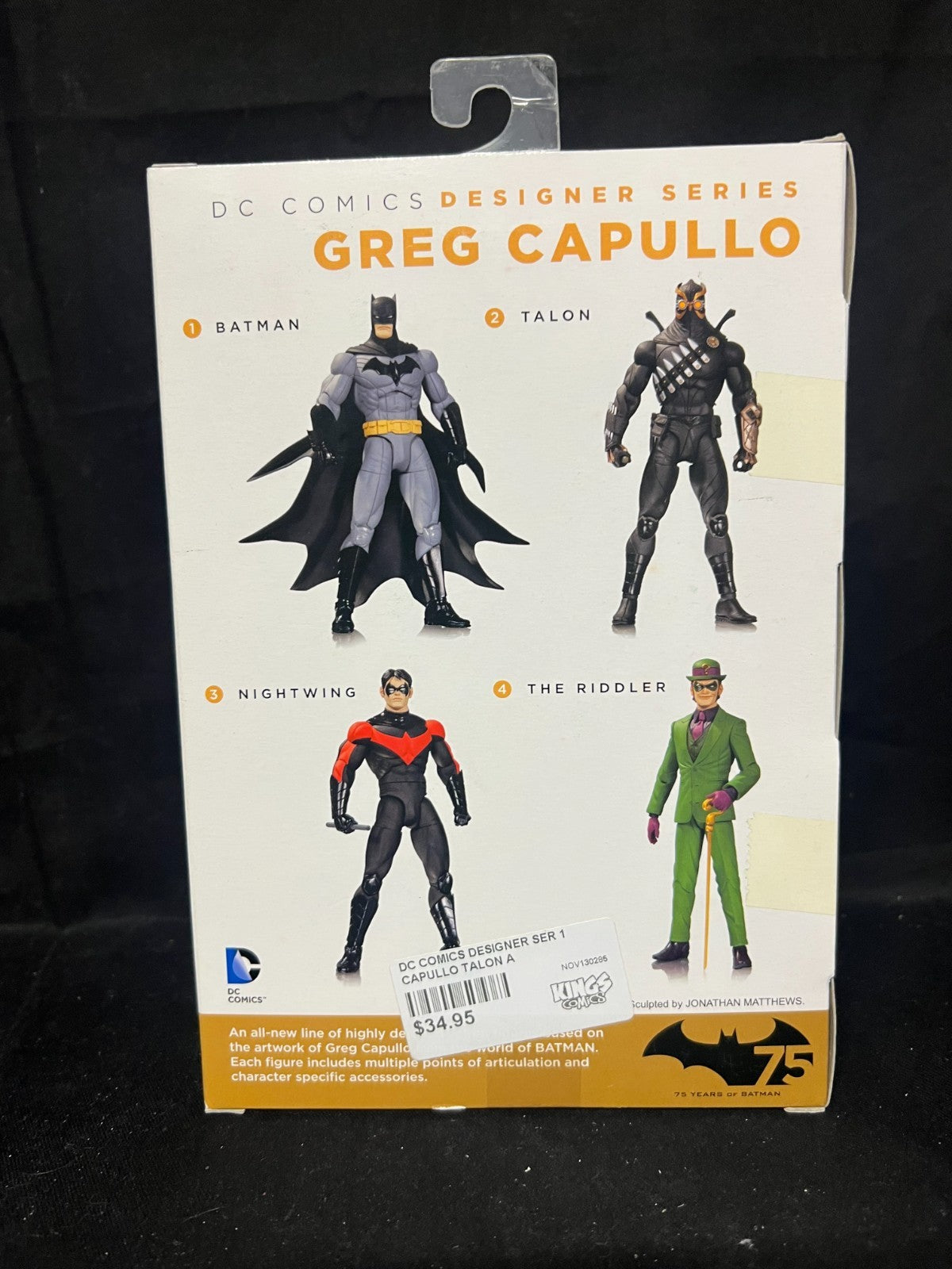 DC Direct Collectibles Comics Greg Capullo Designer Series Talon Action Figure