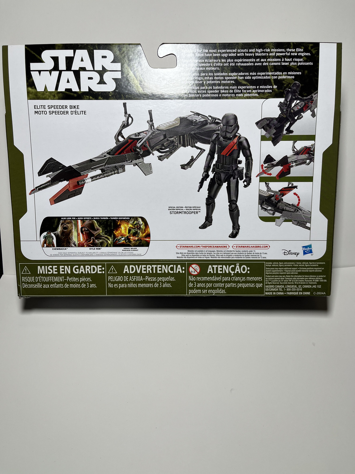 Star Wars Elite Speeder Bike & First Order Stormtrooper Action figure