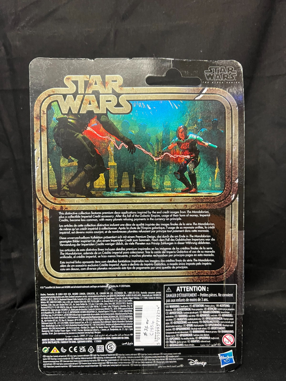 Star Wars The Mandalorian F1184 Cara Dune Credit Action Figure Kenner Brand New