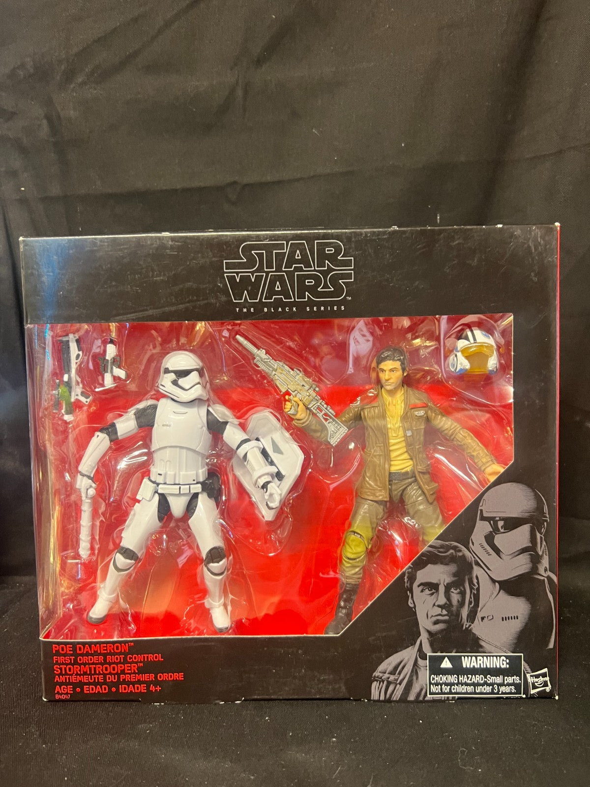 Star Wars The Black Series POE DAMERON & FIRST ORDER RIOT CONTROL STORMTROOPER