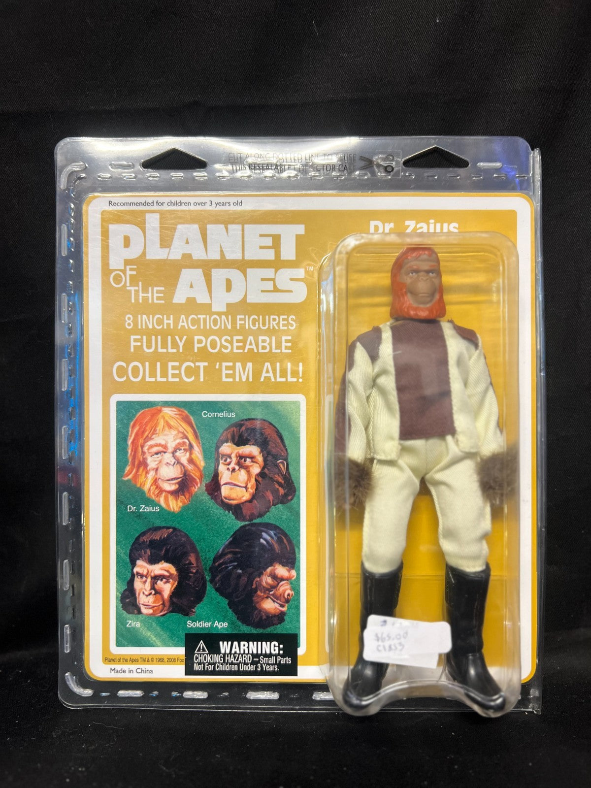 Planet of the Apes Retro Cloth 8" Action Figure Dr. Zaius Diamond Select 2008