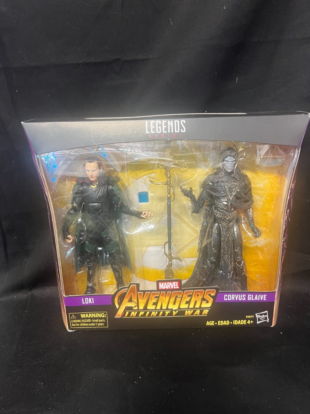 MARVEL LEGENDS 80TH ANNIVERSARY AVENGERS INFINITY WAR LOKI VS. CORVUS GLAIVE