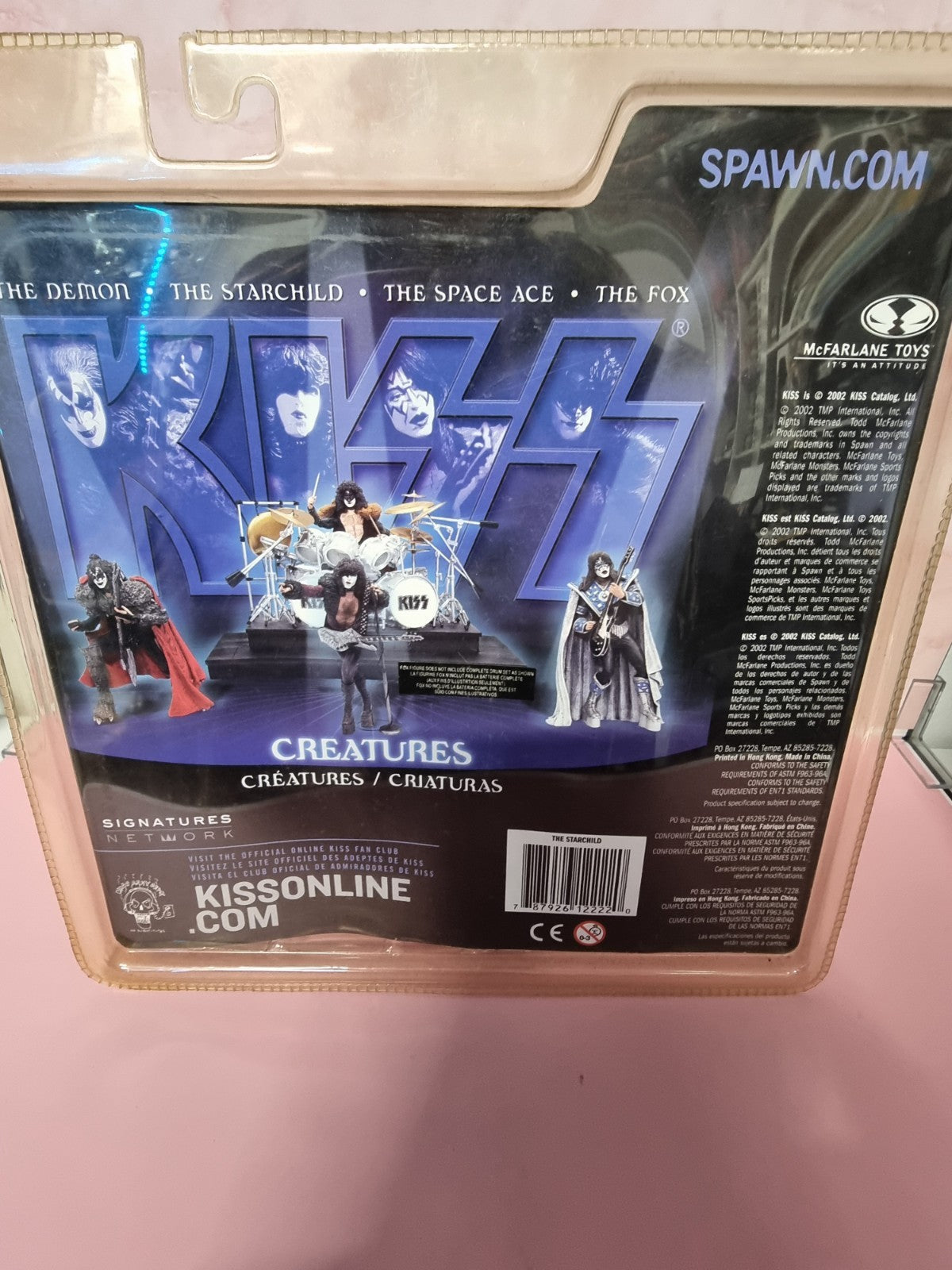 McFarlane KISS Creatures; The Fox; The Demon; The Space Ace - 4 Carded Figures