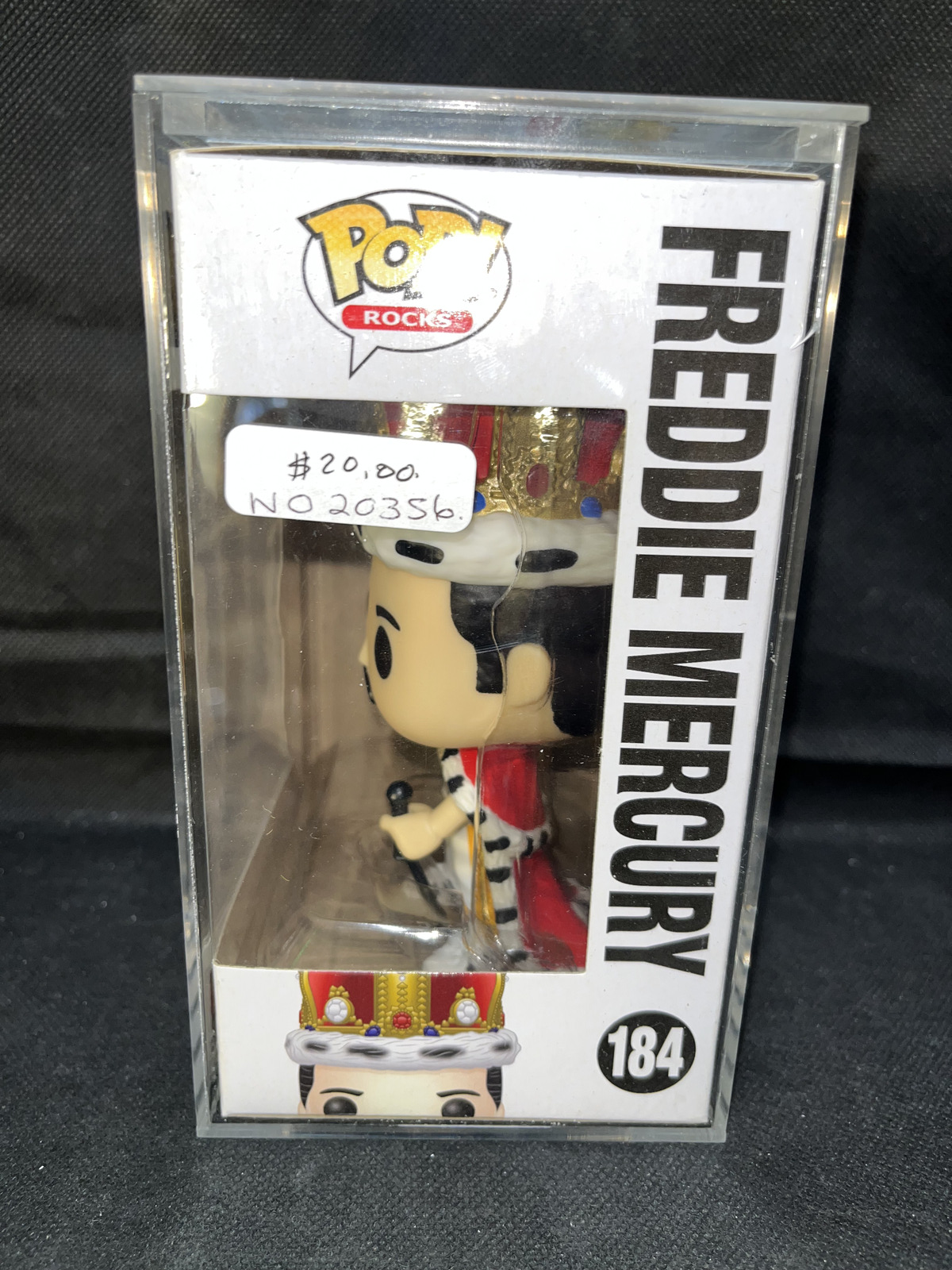 Funko Pop! Rocks - Queen - Freddie Mercury King #184 With Protector