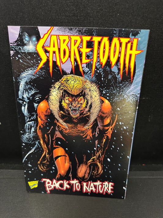 Marvel Comics Sabretooth Back To Nature Graphic Novel