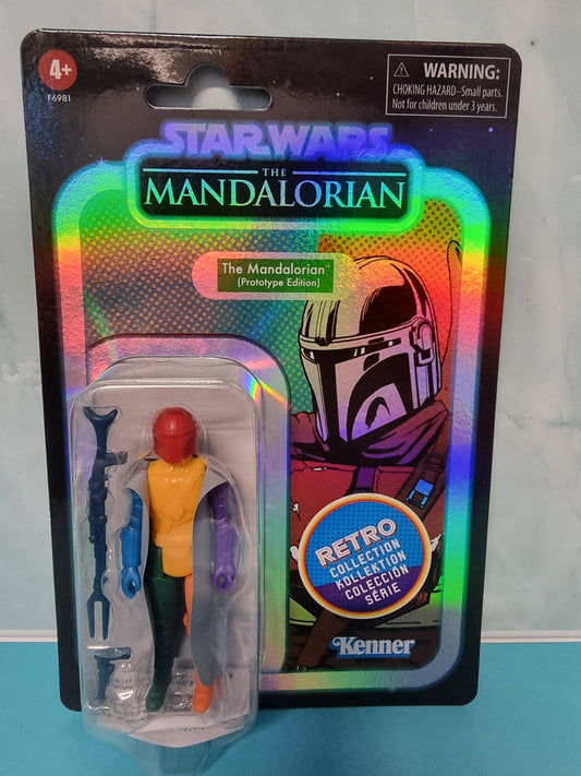 Star Wars Vintage Collection Mandalorian Retro Prototype Edition Kenner (Yellow)
