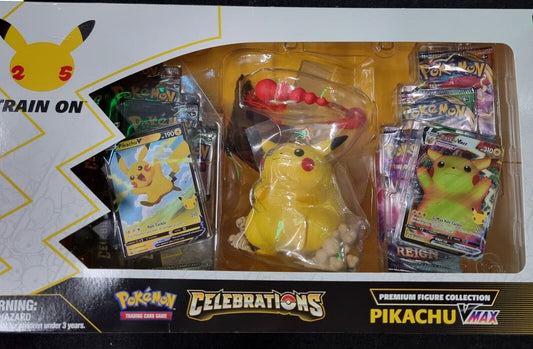 Pokémon TCG Celebrations Pikachu VMAX Premium Figure Collection Box 