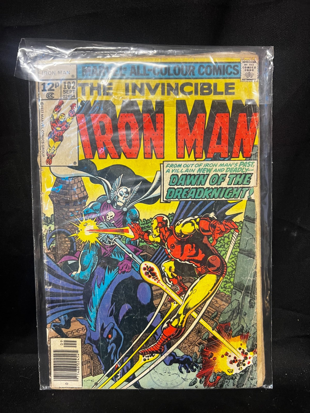 Marvel Comics Invincible Iron Man #102 1st Appearance Of Dread knight 1977