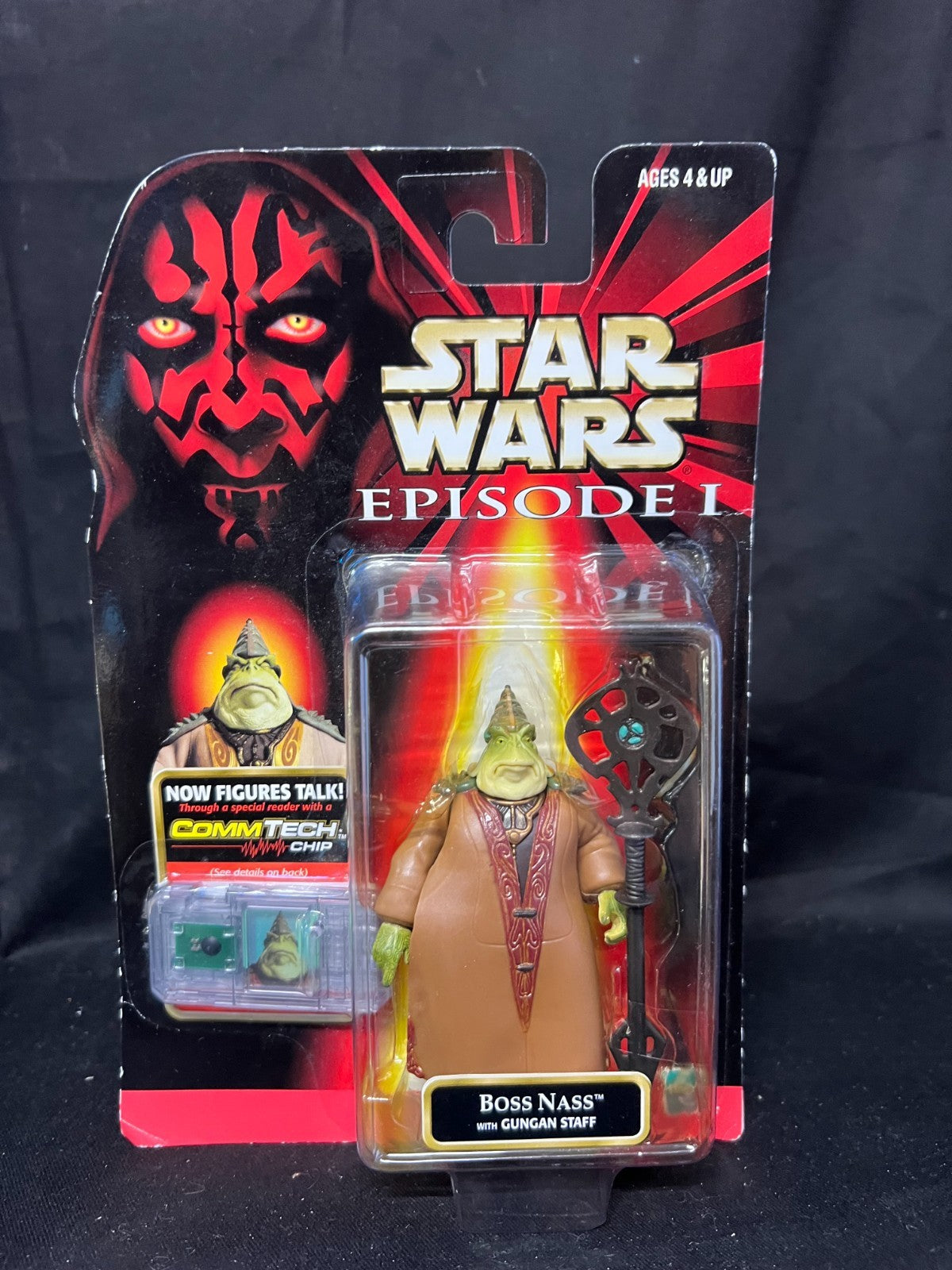 Star Wars Boss Nass Action Figure with Comm Talk Chip Episode 1