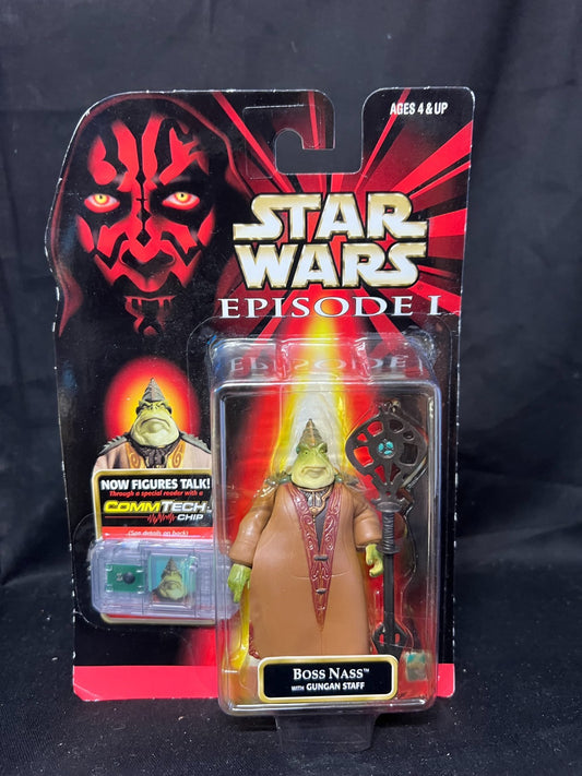 Star Wars Boss Nass Action Figure with Comm Talk Chip Episode 1