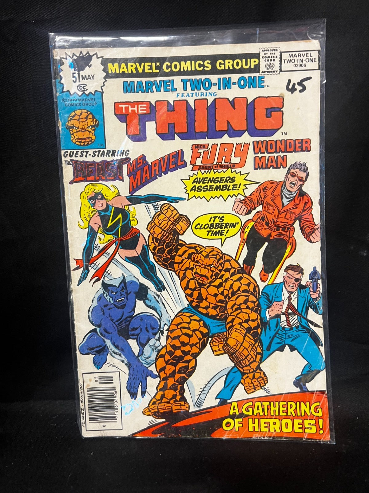 Marvel Two-in-One #51  May 1979) Thing Wonder Man What Time is it Ben? Miller