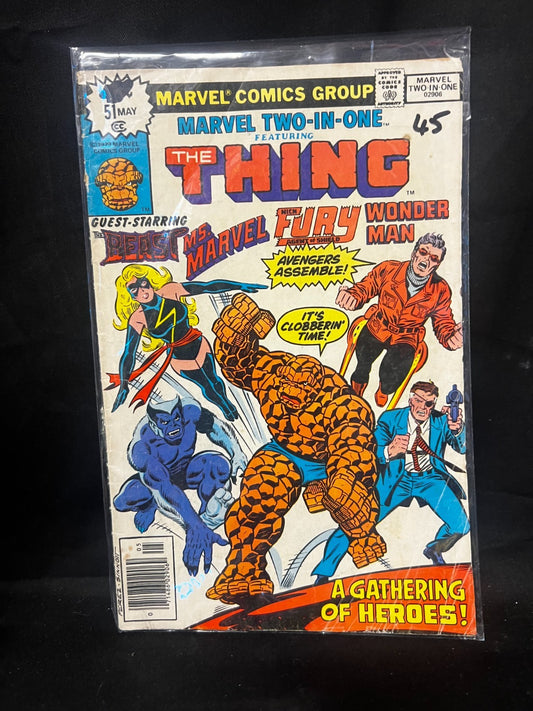 Marvel Two-in-One #51  May 1979) Thing Wonder Man What Time is it Ben? Miller
