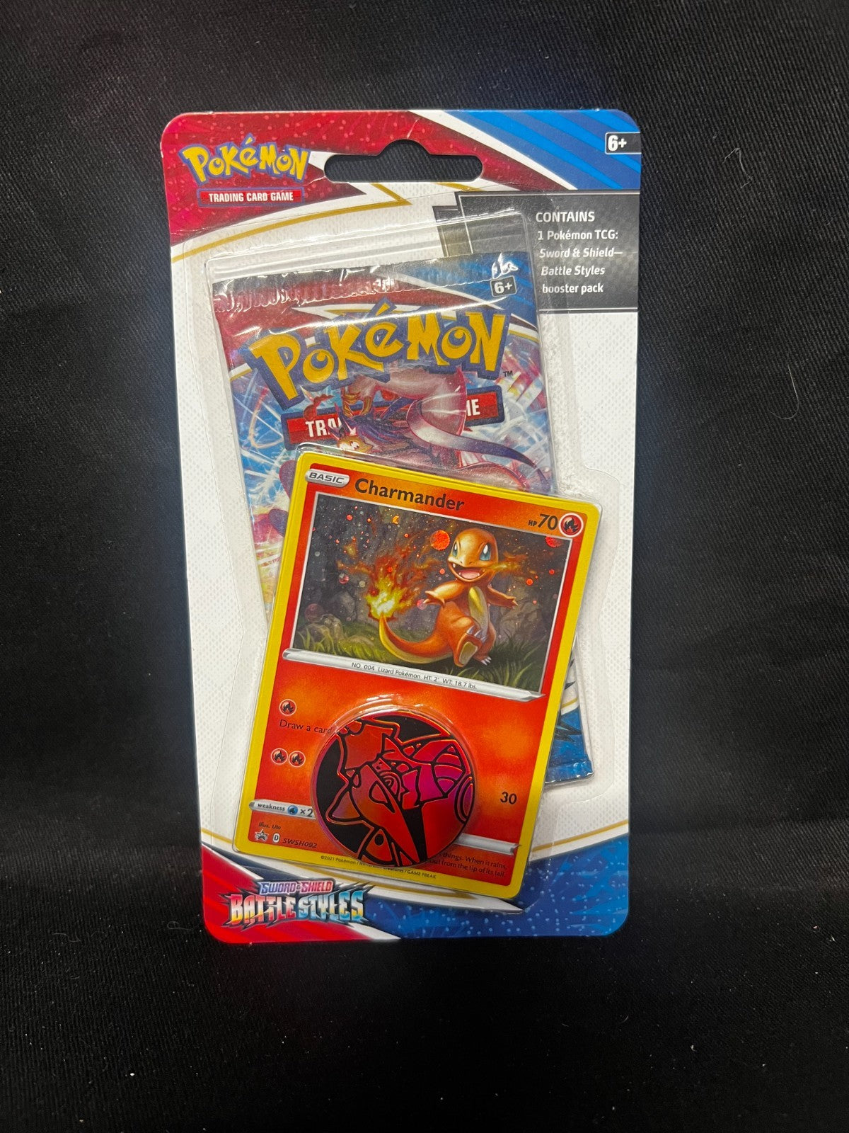 Battle Styles Pokemon Blister booster Pack Charmander Promo