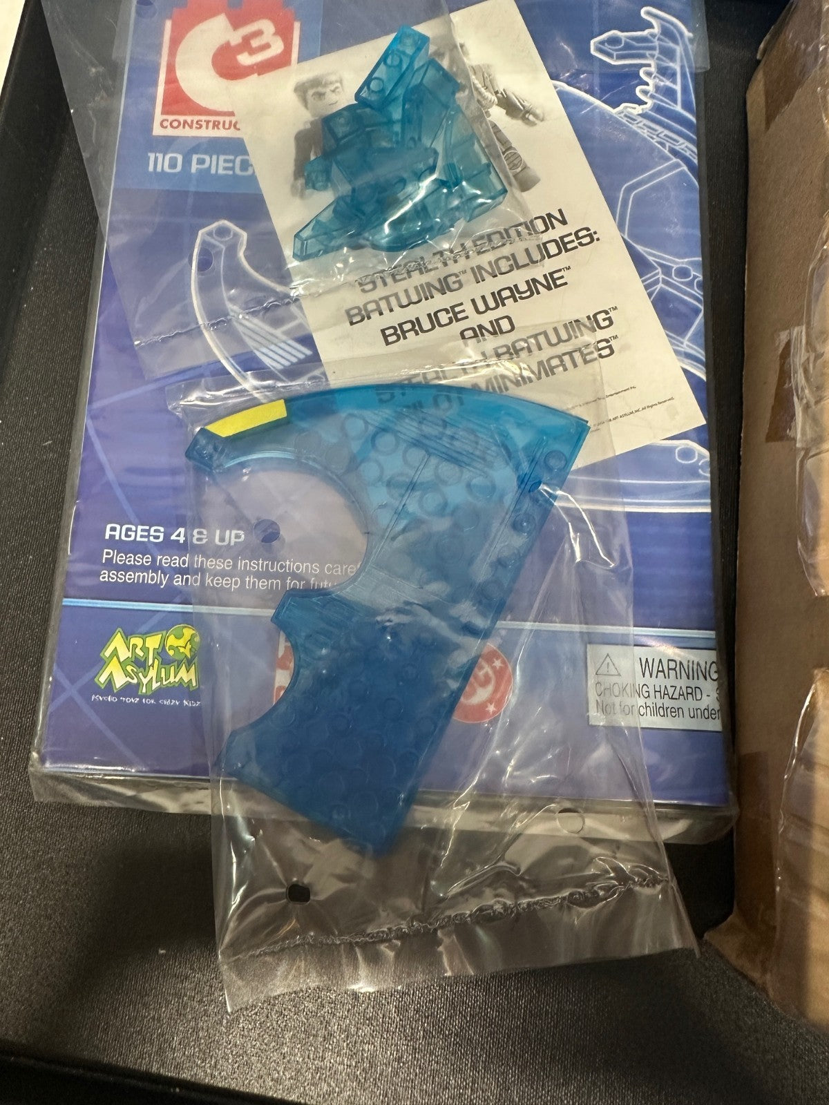 Batman Stealth Edition Batwing Bat  Art Asylum C3 C 3 DC Mini Mates Minimates